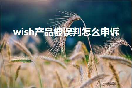 璺ㄥ鐢靛晢鐭ヨ瘑:wish浜у搧琚鍒ゆ€庝箞鐢宠瘔