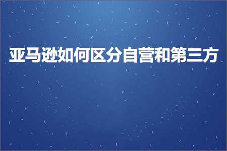 璺ㄥ鐢靛晢鐭ヨ瘑:浜氶┈閫婂浣曞尯鍒嗚嚜钀ュ拰绗笁鏂? width=